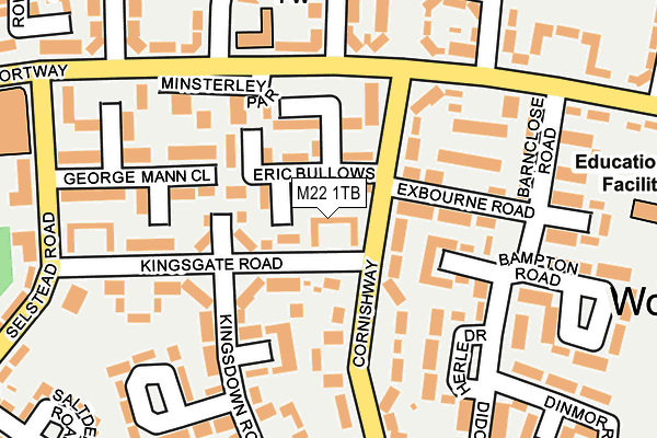 M22 1TB map - OS OpenMap – Local (Ordnance Survey)