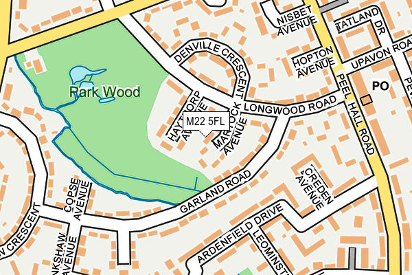 M22 5FL map - OS OpenMap – Local (Ordnance Survey)