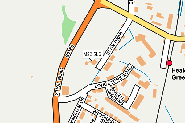 M22 5LS map - OS OpenMap – Local (Ordnance Survey)