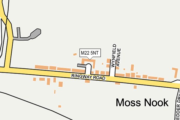 M22 5NT map - OS OpenMap – Local (Ordnance Survey)