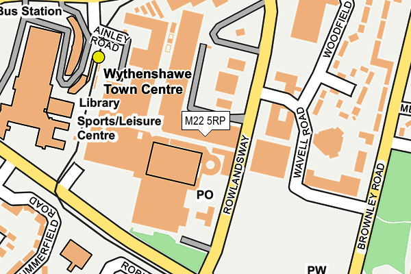 M22 5RP map - OS OpenMap – Local (Ordnance Survey)