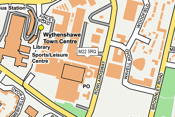 M22 5RQ map - OS OpenMap – Local (Ordnance Survey)