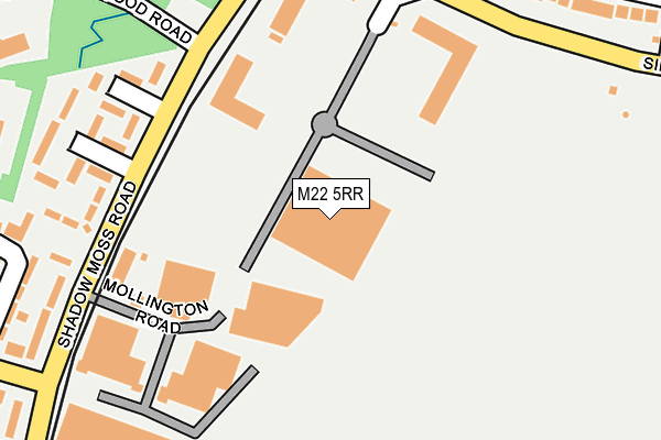 M22 5RR map - OS OpenMap – Local (Ordnance Survey)