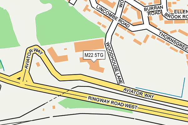 M22 5TG map - OS OpenMap – Local (Ordnance Survey)