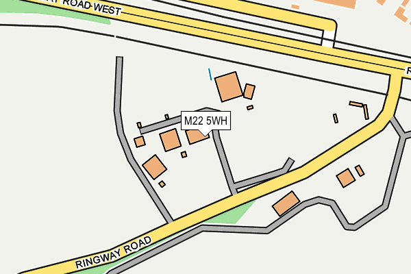 M22 5WH map - OS OpenMap – Local (Ordnance Survey)