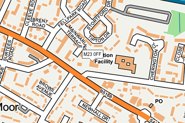 M23 0FF map - OS OpenMap – Local (Ordnance Survey)
