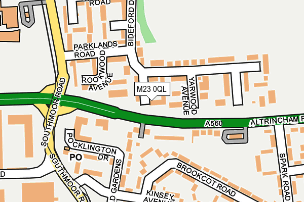 M23 0QL map - OS OpenMap – Local (Ordnance Survey)