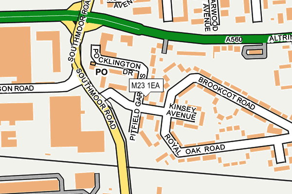 M23 1EA map - OS OpenMap – Local (Ordnance Survey)