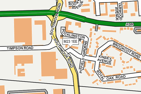 M23 1EE map - OS OpenMap – Local (Ordnance Survey)