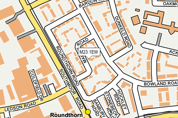 M23 1EW map - OS OpenMap – Local (Ordnance Survey)