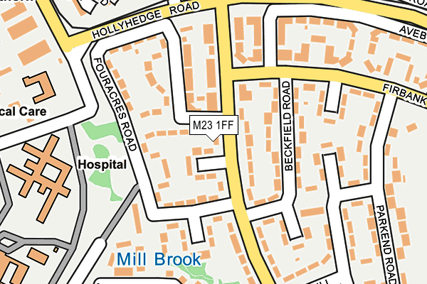 M23 1FF map - OS OpenMap – Local (Ordnance Survey)