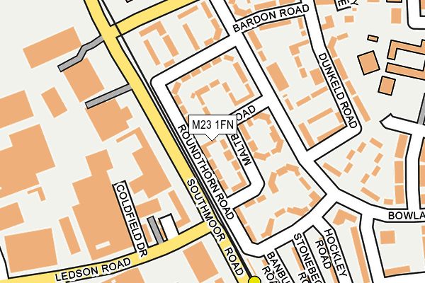 M23 1FN map - OS OpenMap – Local (Ordnance Survey)