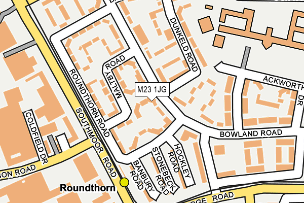 M23 1JG map - OS OpenMap – Local (Ordnance Survey)