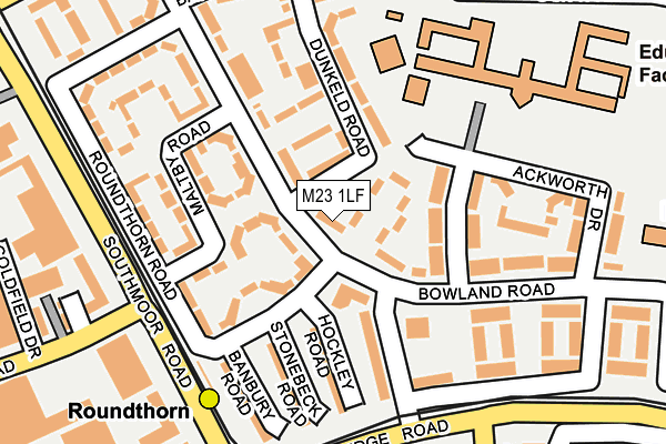M23 1LF map - OS OpenMap – Local (Ordnance Survey)