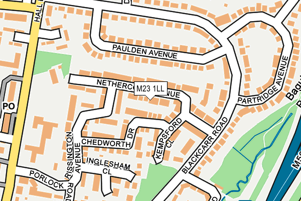 M23 1LL map - OS OpenMap – Local (Ordnance Survey)