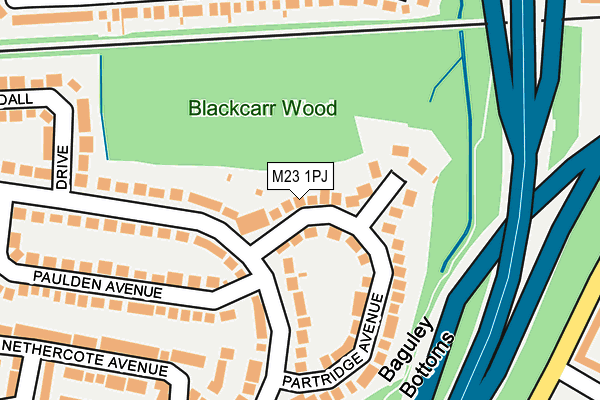 M23 1PJ map - OS OpenMap – Local (Ordnance Survey)