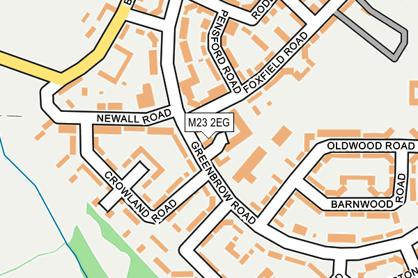 M23 2EG map - OS OpenMap – Local (Ordnance Survey)