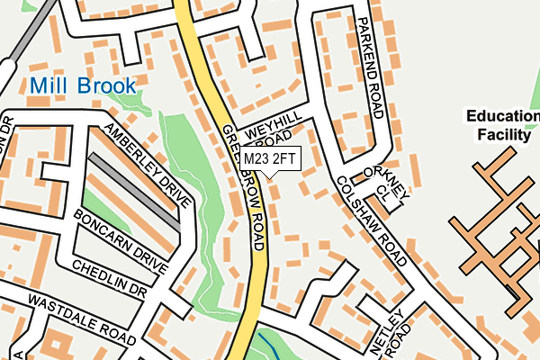 M23 2FT map - OS OpenMap – Local (Ordnance Survey)