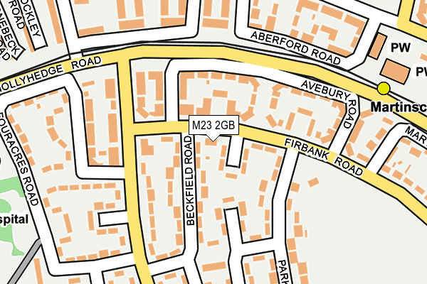 M23 2GB map - OS OpenMap – Local (Ordnance Survey)