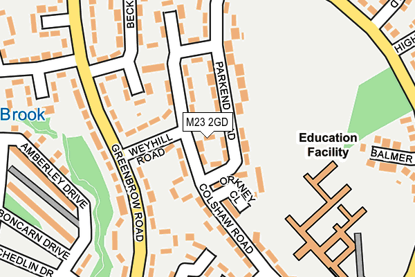 M23 2GD map - OS OpenMap – Local (Ordnance Survey)