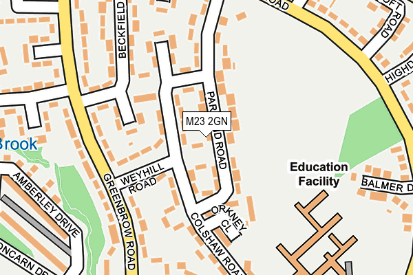 M23 2GN map - OS OpenMap – Local (Ordnance Survey)