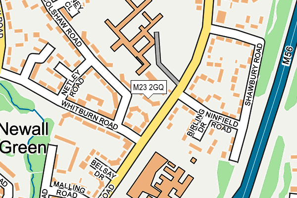 M23 2GQ map - OS OpenMap – Local (Ordnance Survey)