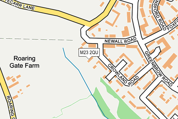 M23 2QU map - OS OpenMap – Local (Ordnance Survey)