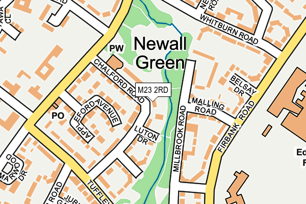 M23 2RD map - OS OpenMap – Local (Ordnance Survey)