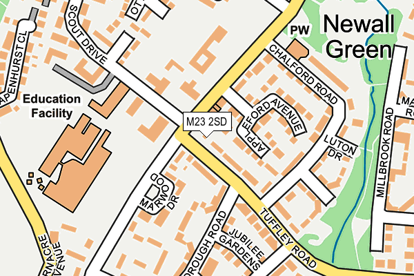 M23 2SD map - OS OpenMap – Local (Ordnance Survey)