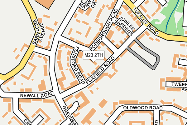 M23 2TH map - OS OpenMap – Local (Ordnance Survey)