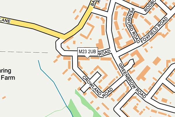 M23 2UB map - OS OpenMap – Local (Ordnance Survey)