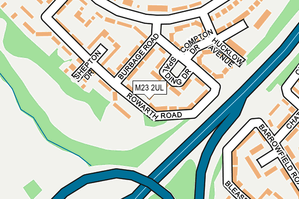 M23 2UL map - OS OpenMap – Local (Ordnance Survey)