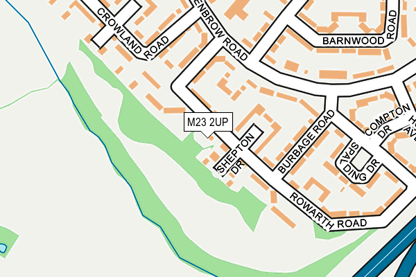 M23 2UP map - OS OpenMap – Local (Ordnance Survey)