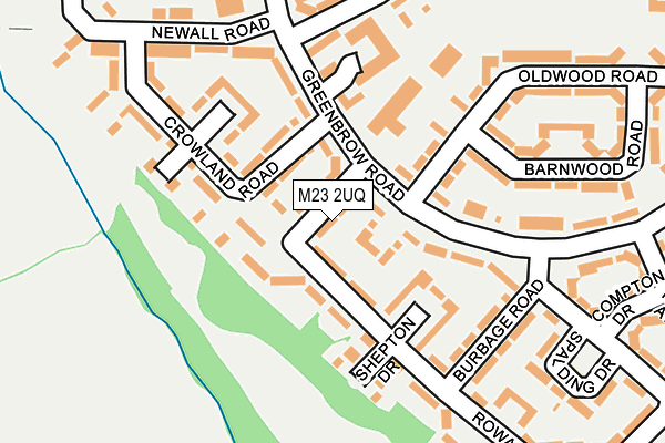 M23 2UQ map - OS OpenMap – Local (Ordnance Survey)