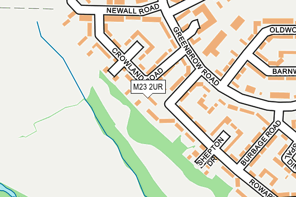 M23 2UR map - OS OpenMap – Local (Ordnance Survey)