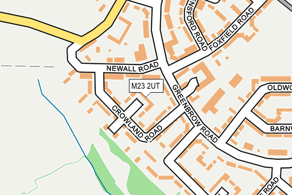 M23 2UT map - OS OpenMap – Local (Ordnance Survey)