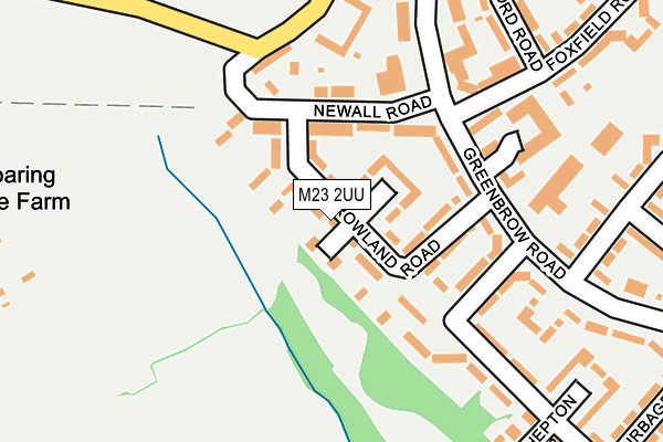 M23 2UU map - OS OpenMap – Local (Ordnance Survey)