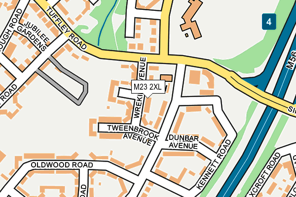 M23 2XL map - OS OpenMap – Local (Ordnance Survey)