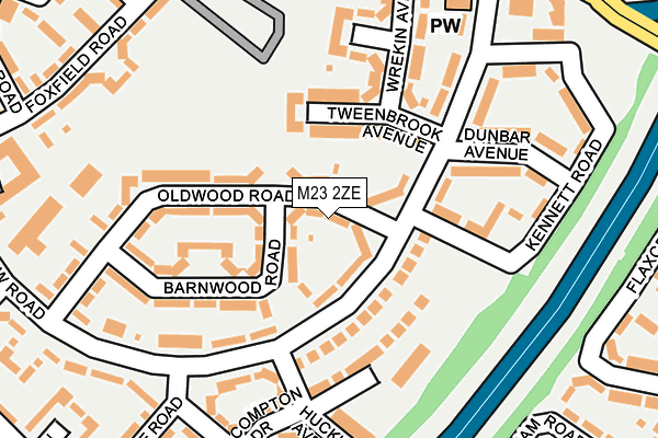 M23 2ZE map - OS OpenMap – Local (Ordnance Survey)