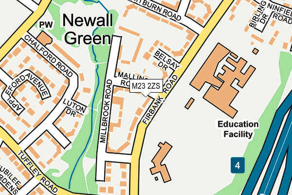 M23 2ZS map - OS OpenMap – Local (Ordnance Survey)