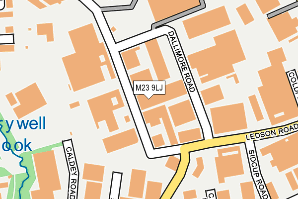 M23 9LJ map - OS OpenMap – Local (Ordnance Survey)