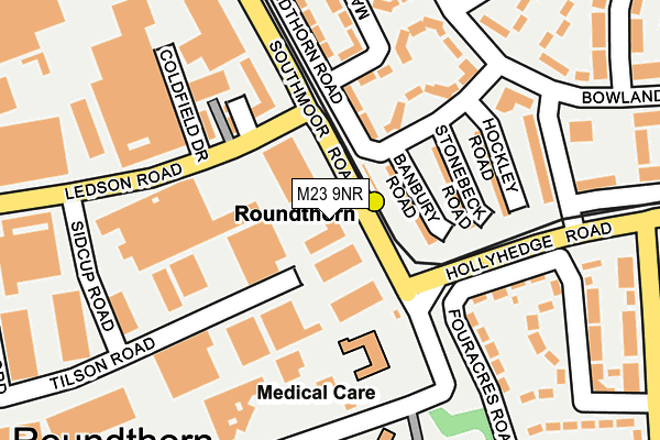 M23 9NR map - OS OpenMap – Local (Ordnance Survey)