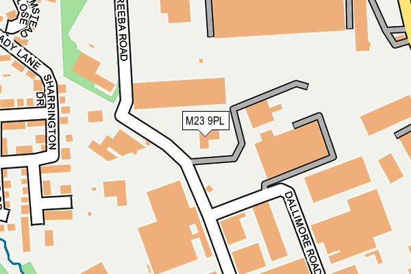M23 9PL map - OS OpenMap – Local (Ordnance Survey)