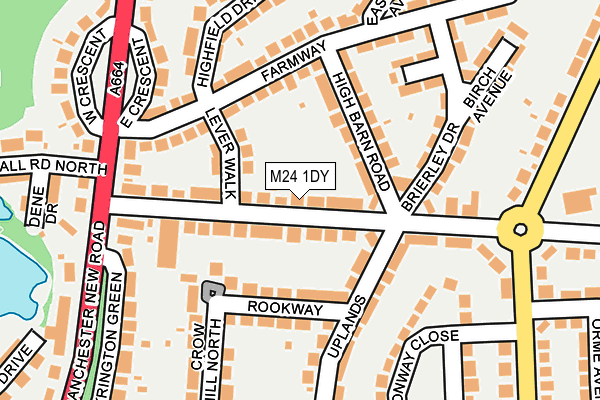 M24 1DY map - OS OpenMap – Local (Ordnance Survey)