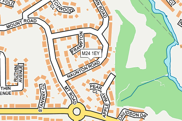 M24 1EY map - OS OpenMap – Local (Ordnance Survey)