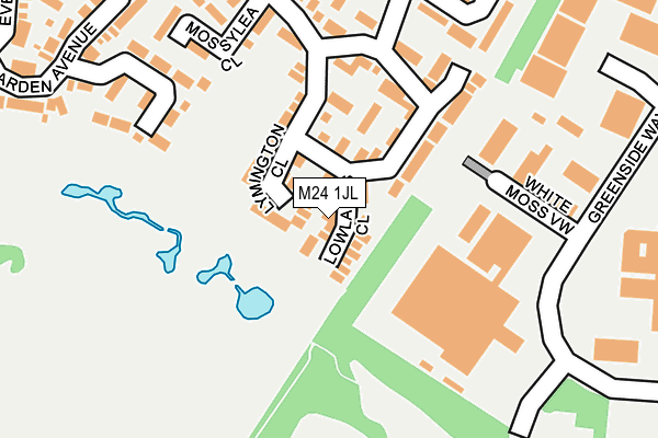 M24 1JL map - OS OpenMap – Local (Ordnance Survey)