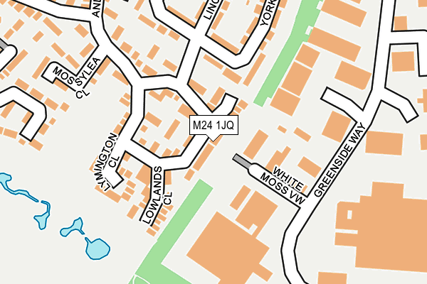 M24 1JQ map - OS OpenMap – Local (Ordnance Survey)