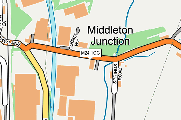 M24 1QG map - OS OpenMap – Local (Ordnance Survey)