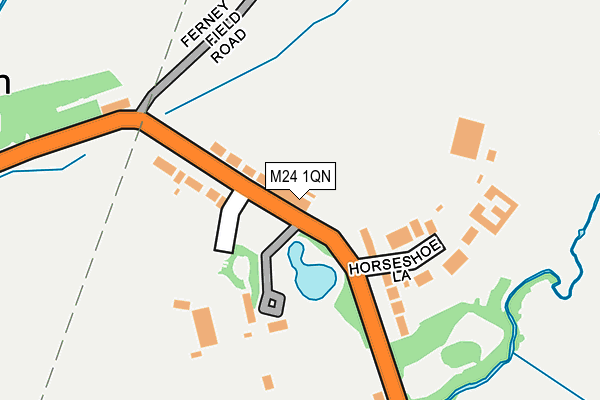 M24 1QN map - OS OpenMap – Local (Ordnance Survey)