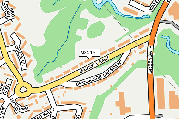 M24 1RD map - OS OpenMap – Local (Ordnance Survey)